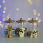 Decorative Jars with Bamboo Lids