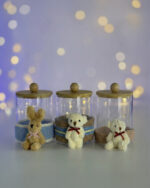 Decorative Jars with Bamboo Lids