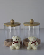 Decorative Jars with Bamboo Lids - Image 2
